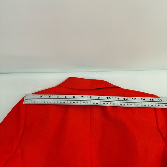 J.CREW RHODES BLAZER Size 8 Fiery Sunset IN LINEN E9766 - Picture 10 of 16